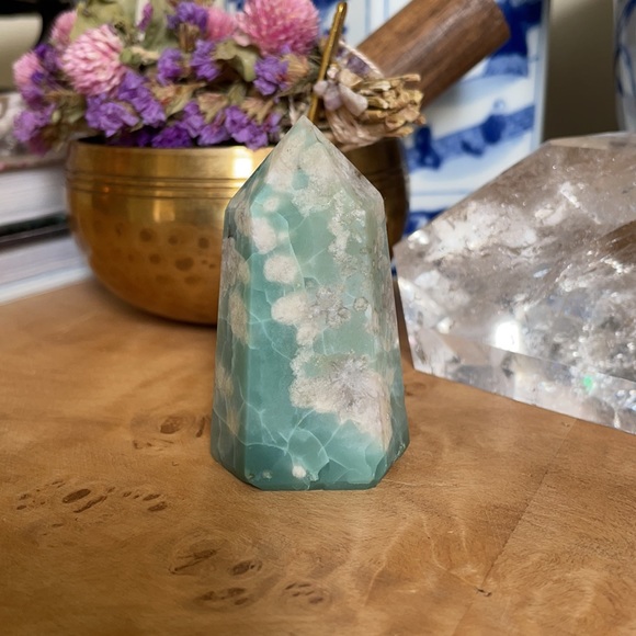 Gorgeous Green Flower Agate Point - Picture 6 of 7